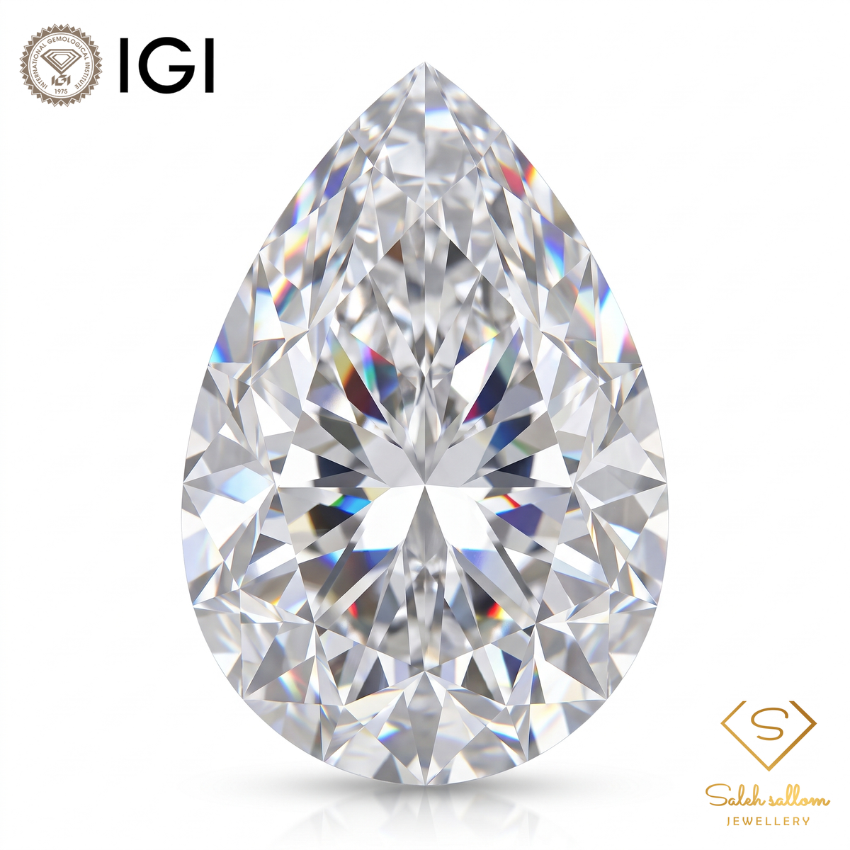 0.80 Carat Lab Grown Diamond – Pears | IGI Certified