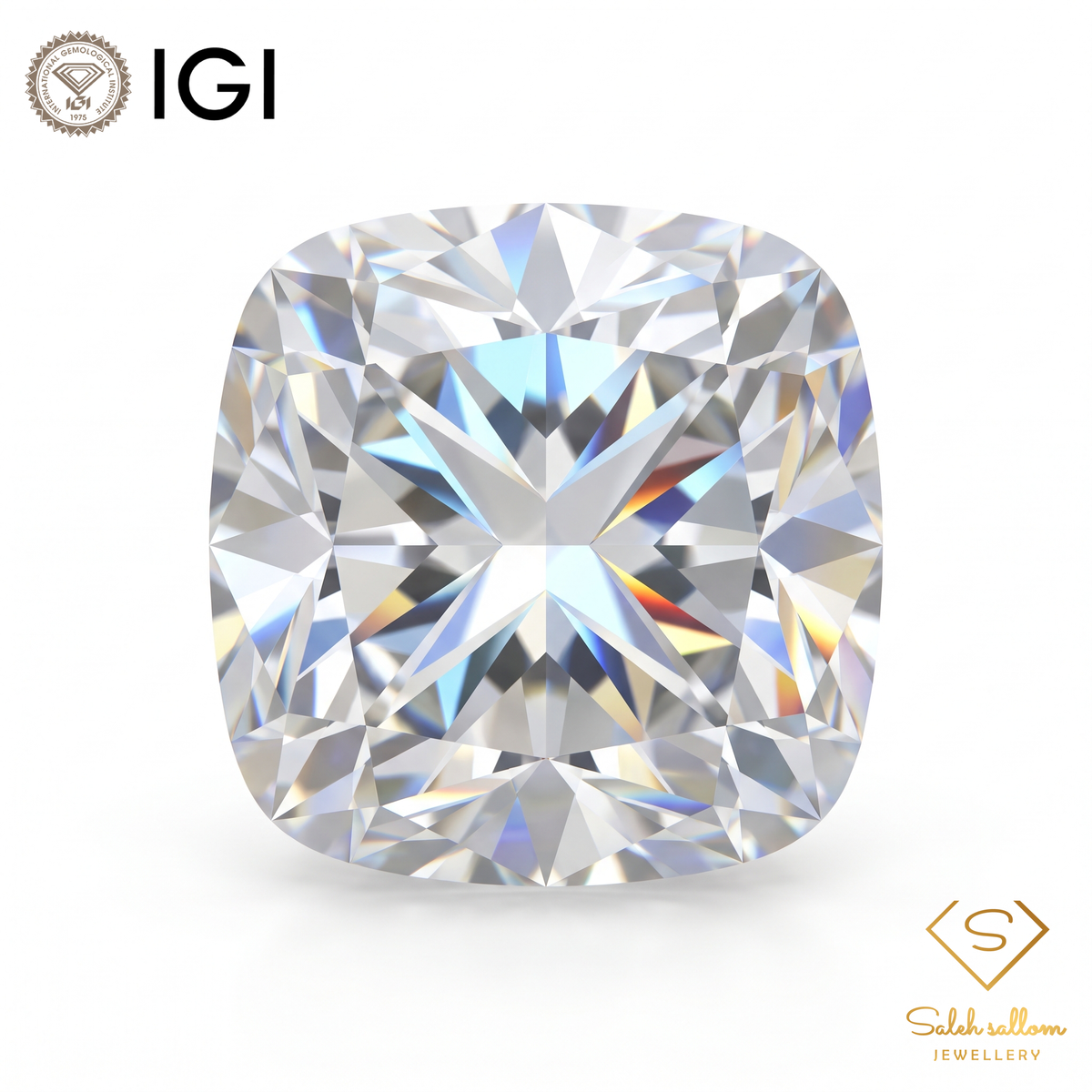 4 Carat Lab Grown Diamond – Cushion Cut | IGI Certified
