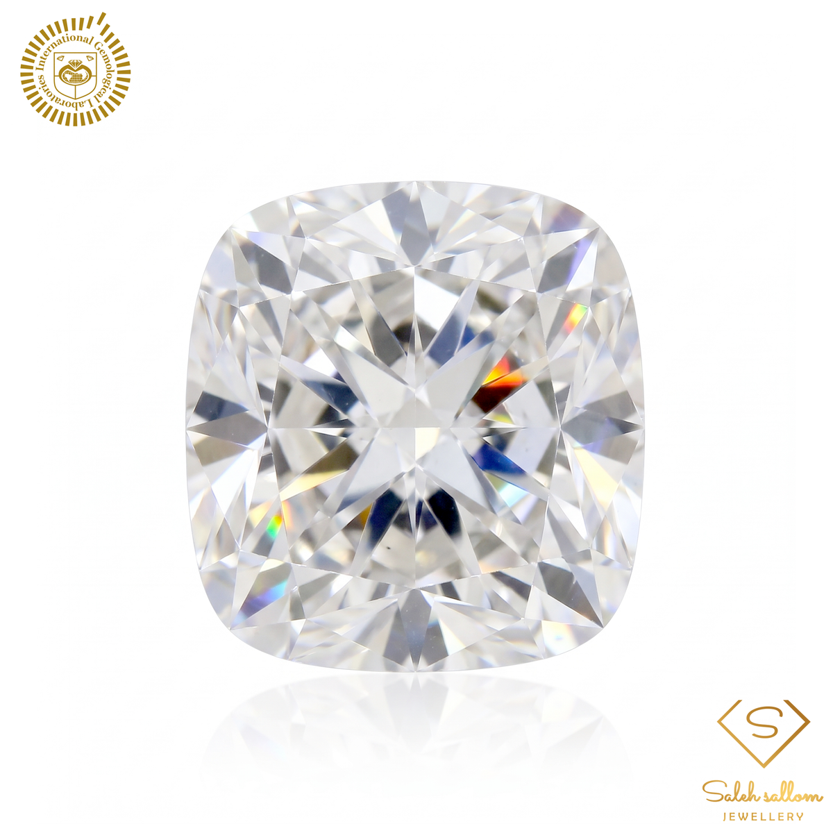 0.88 Carat Natural Cushion Diamond – G Color, SI1 Clarity | IGL Certified