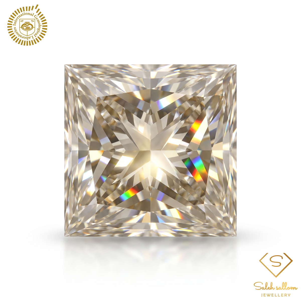 1.68 Carat Natural Princess-Cut Diamond – I Color, VS1 Clarity | IGL Certified