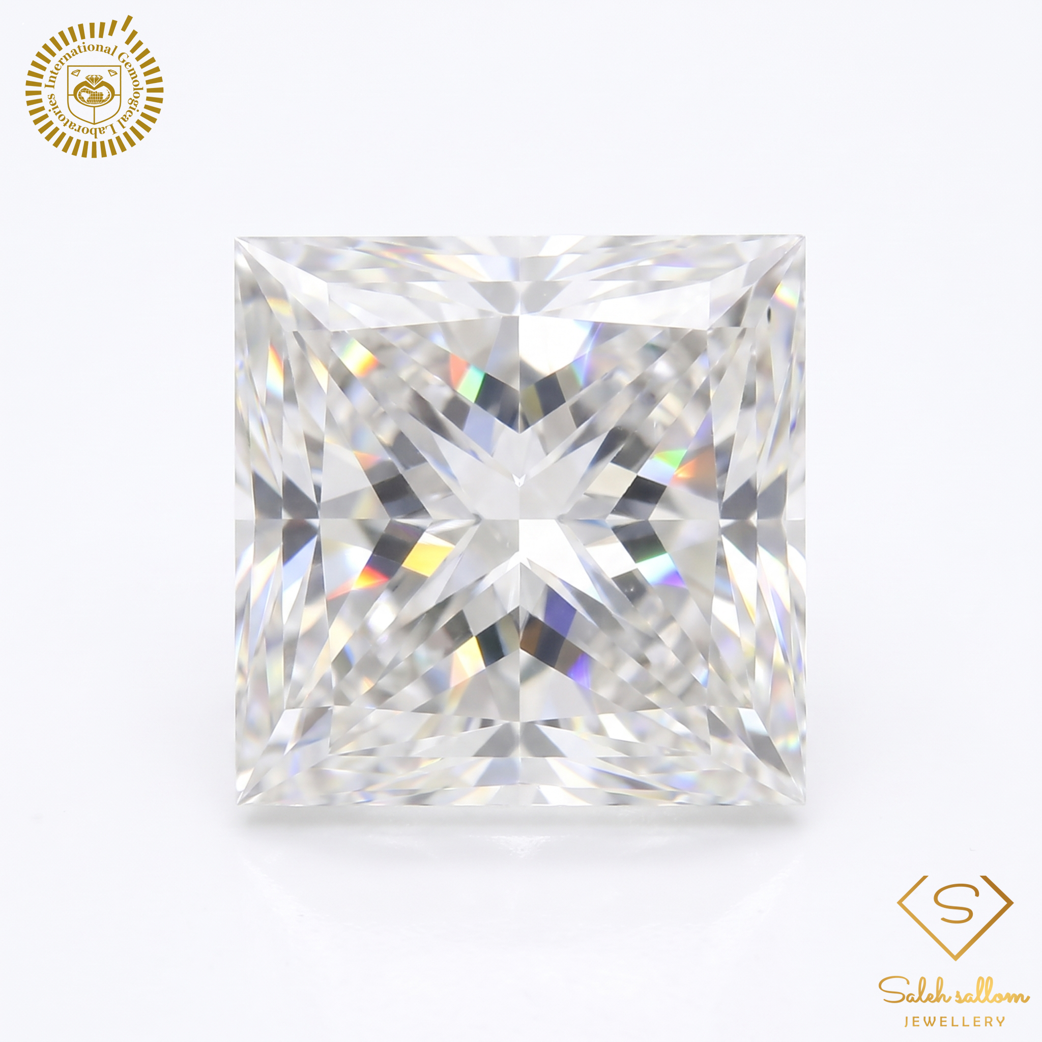 1.45 Carat Natural Princess-Cut Diamond – D Color, SI2 Clarity | IGL Certified Secondary image
