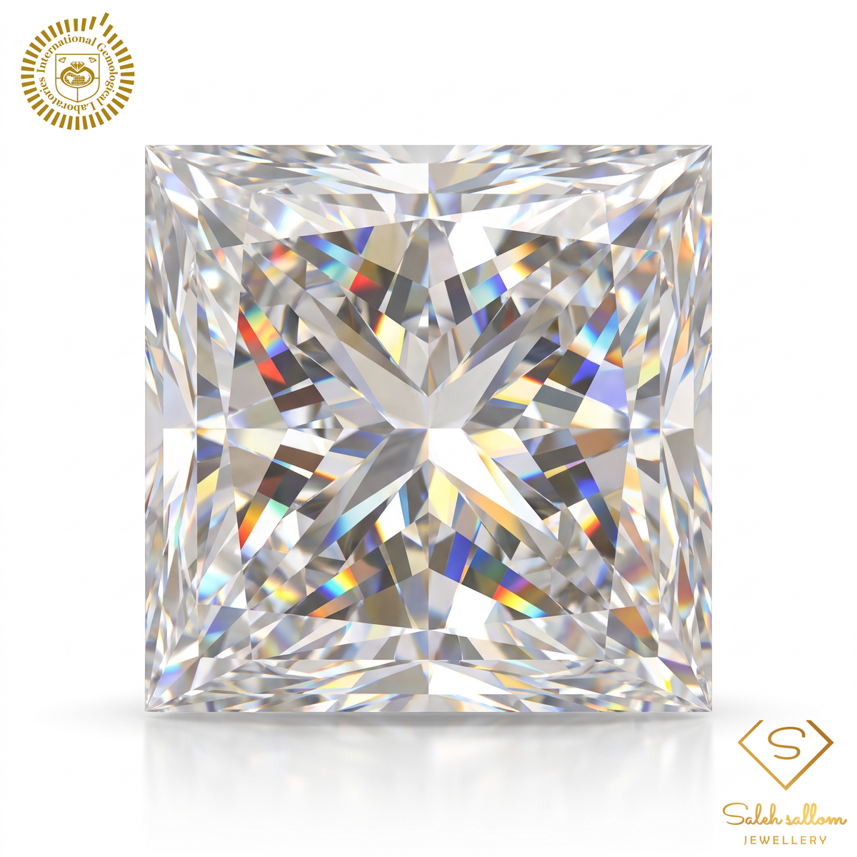 0.67 Carat Natural Fancy Grey Princess-Cut Diamond – VS2 Clarity | IGL Certified Main image