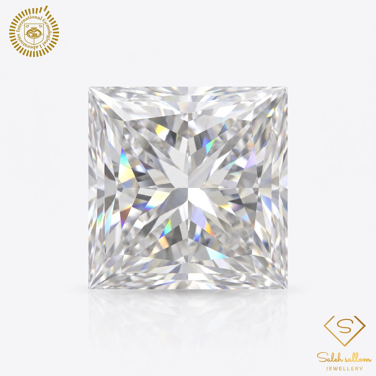 0.70 Carat Natural Princess-Cut Diamond – H Color, VS1 Clarity | IGL Certified