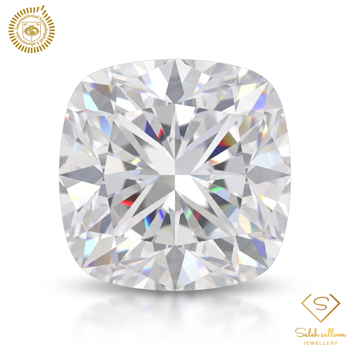 0.73 Carat Natural Cushion-Cut Diamond – E Color, VS2 Clarity | IGL Certified