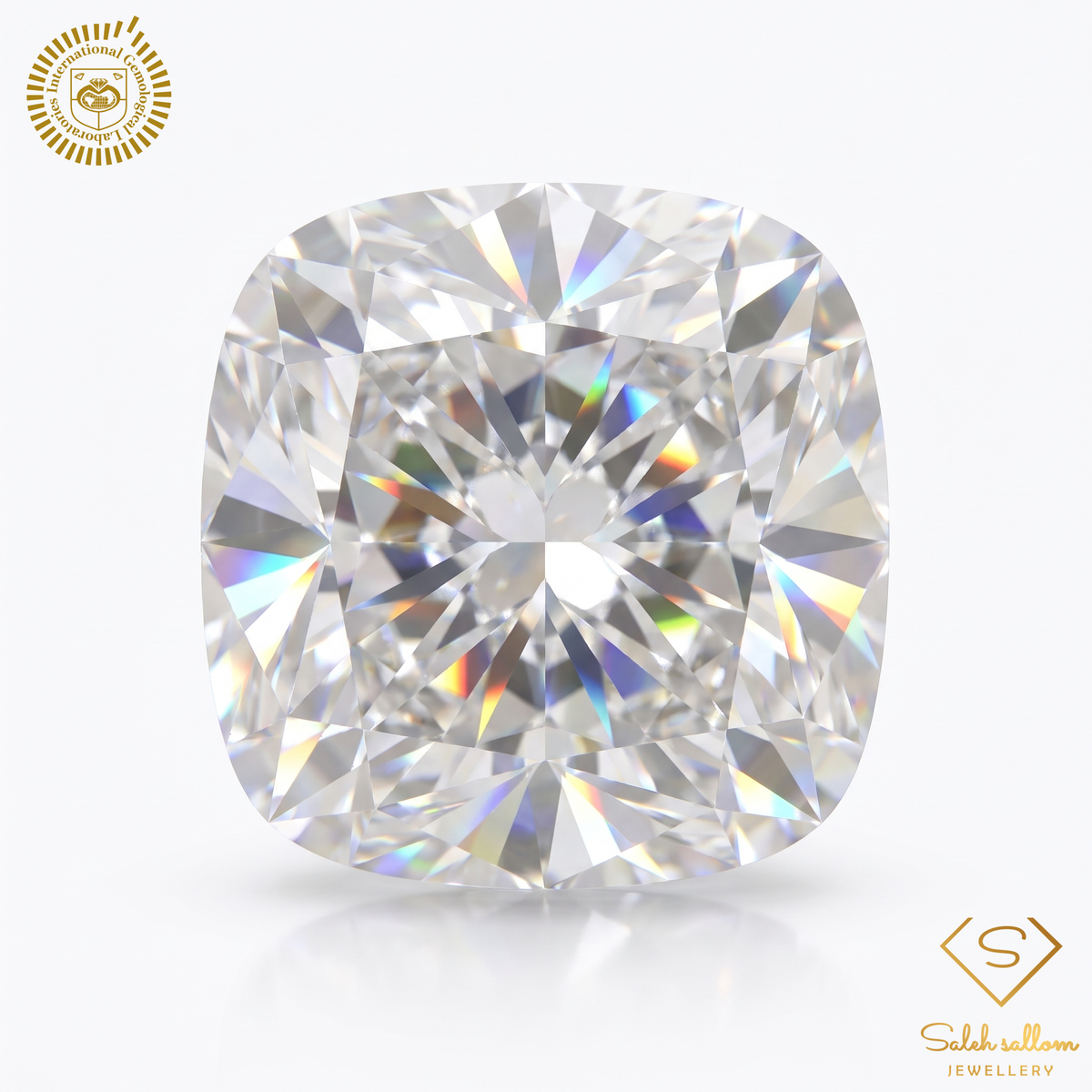 2.00 Carat Natural Cushion-Cut Diamond – D Color, SI1 Clarity | IGL Certified