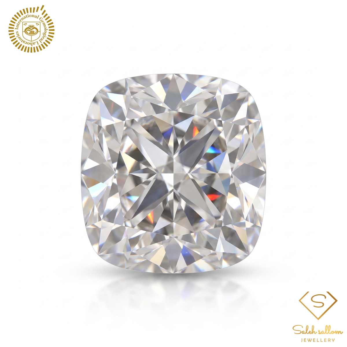 0.59 Carat Natural Cushion-Cut Diamond – E Color, SI1 Clarity | IGL Certified Main image