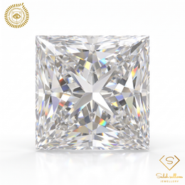 0.54 Carat Natural Princess-Cut Diamond – D Color, VVS2 Clarity | IGL Certified