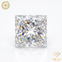 0.54 Carat Natural Princess-Cut Diamond – D Color, VVS2 Clarity | IGL Certified