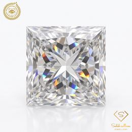 0.50 Carat Natural Princess-Cut Diamond – F Color, SI1 Clarity | IGL Certified