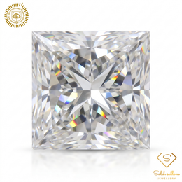0.50 Carat Natural Princess-Cut Diamond – F Color, SI1 Clarity | IGL Certified