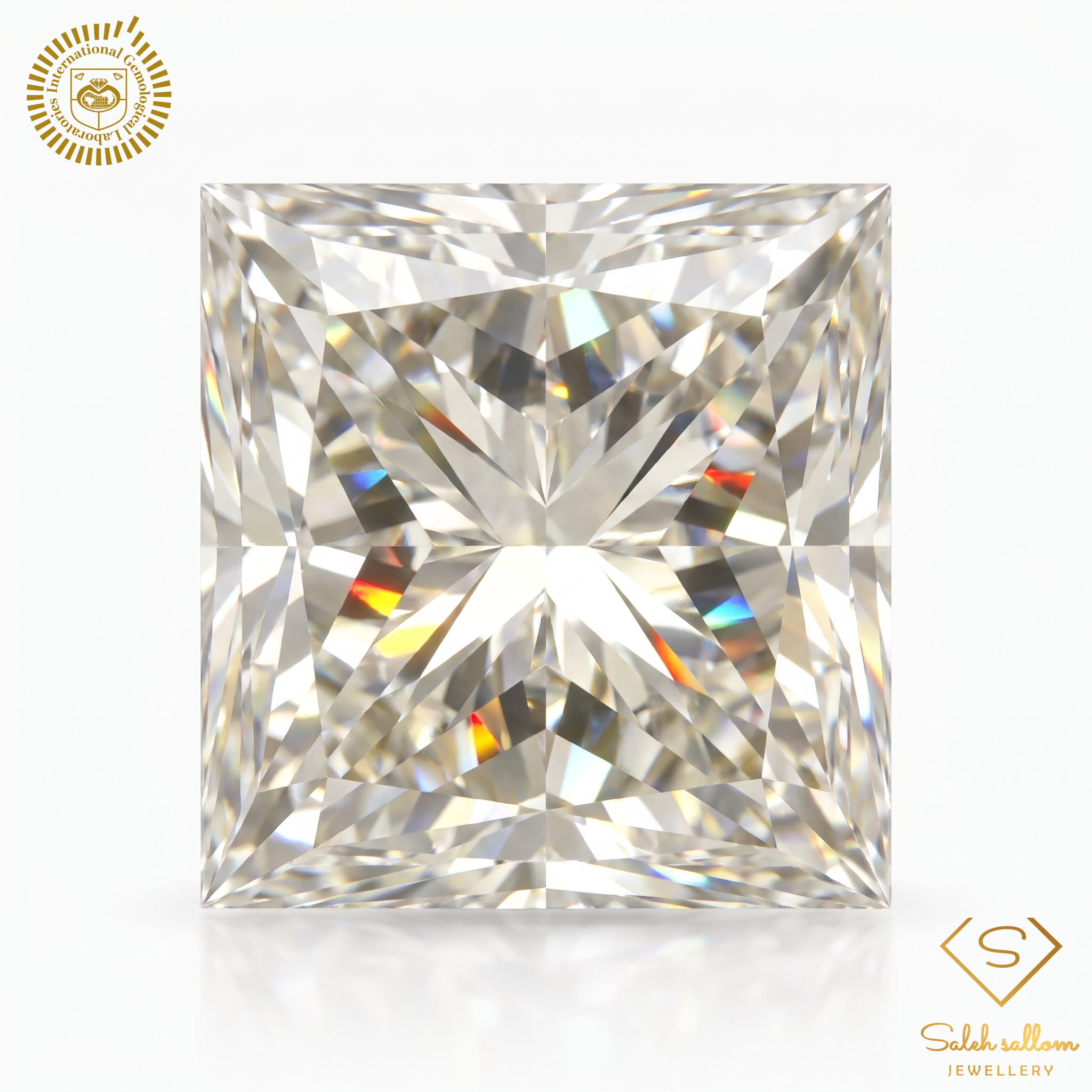 0.72 Carat Natural Princess-Cut Diamond – I Color, VS2 Clarity | IGL Certified Secondary image