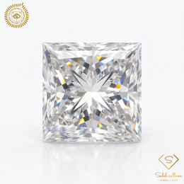 0.77 Carat Natural Princess-Cut Diamond – E Color, SI2 Clarity | IGL Certified