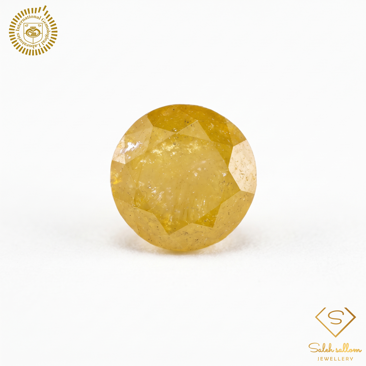 1.45 Carat Natural Fancy Yellow Diamond – Round Brilliant | IGL Certified