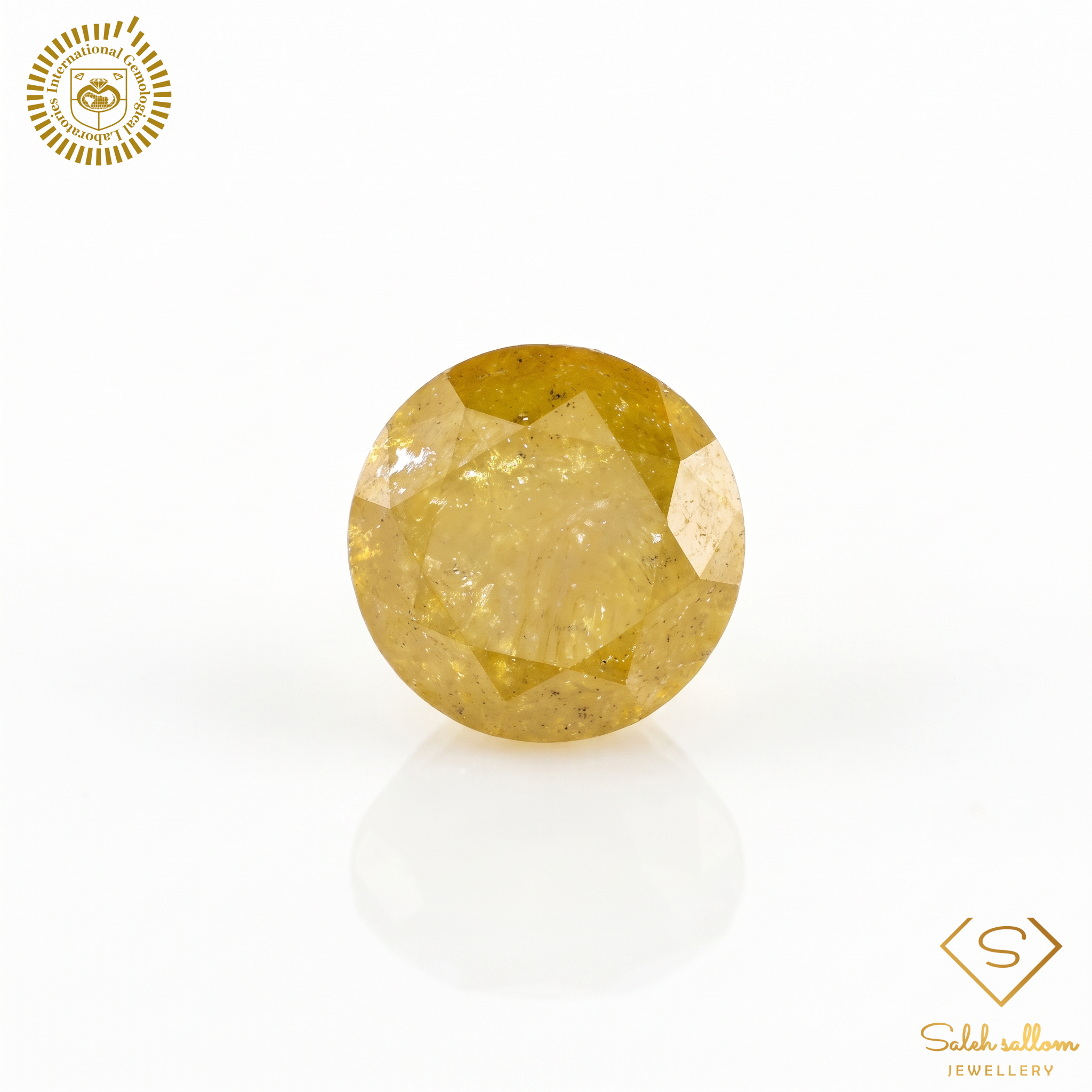 1.45 Carat Natural Fancy Yellow Diamond – Round Brilliant | IGL Certified Secondary image