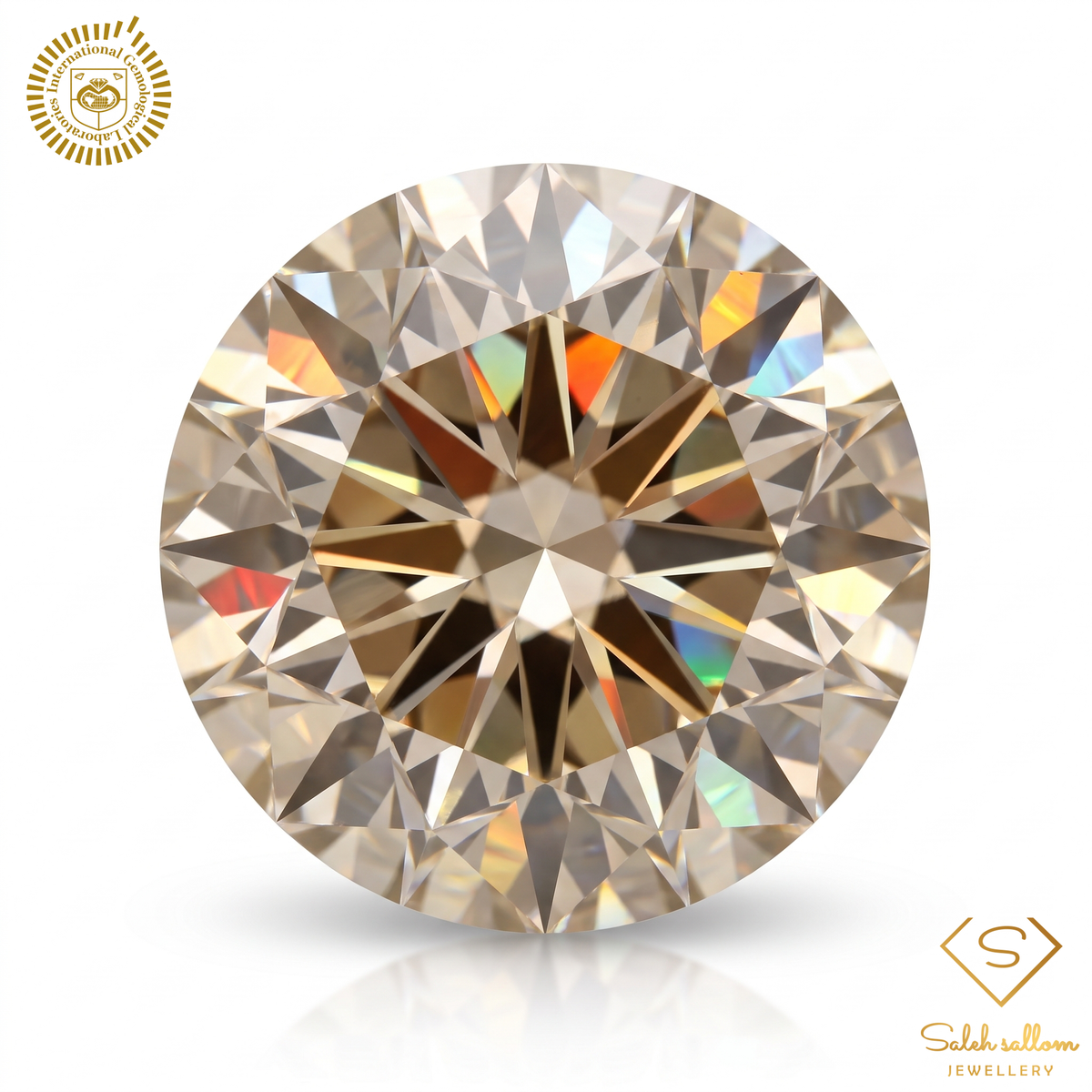 1.51 Carat Natural Light Brownish Yellow Diamond – Round Brilliant | SI2 Clarity | IGL Certified