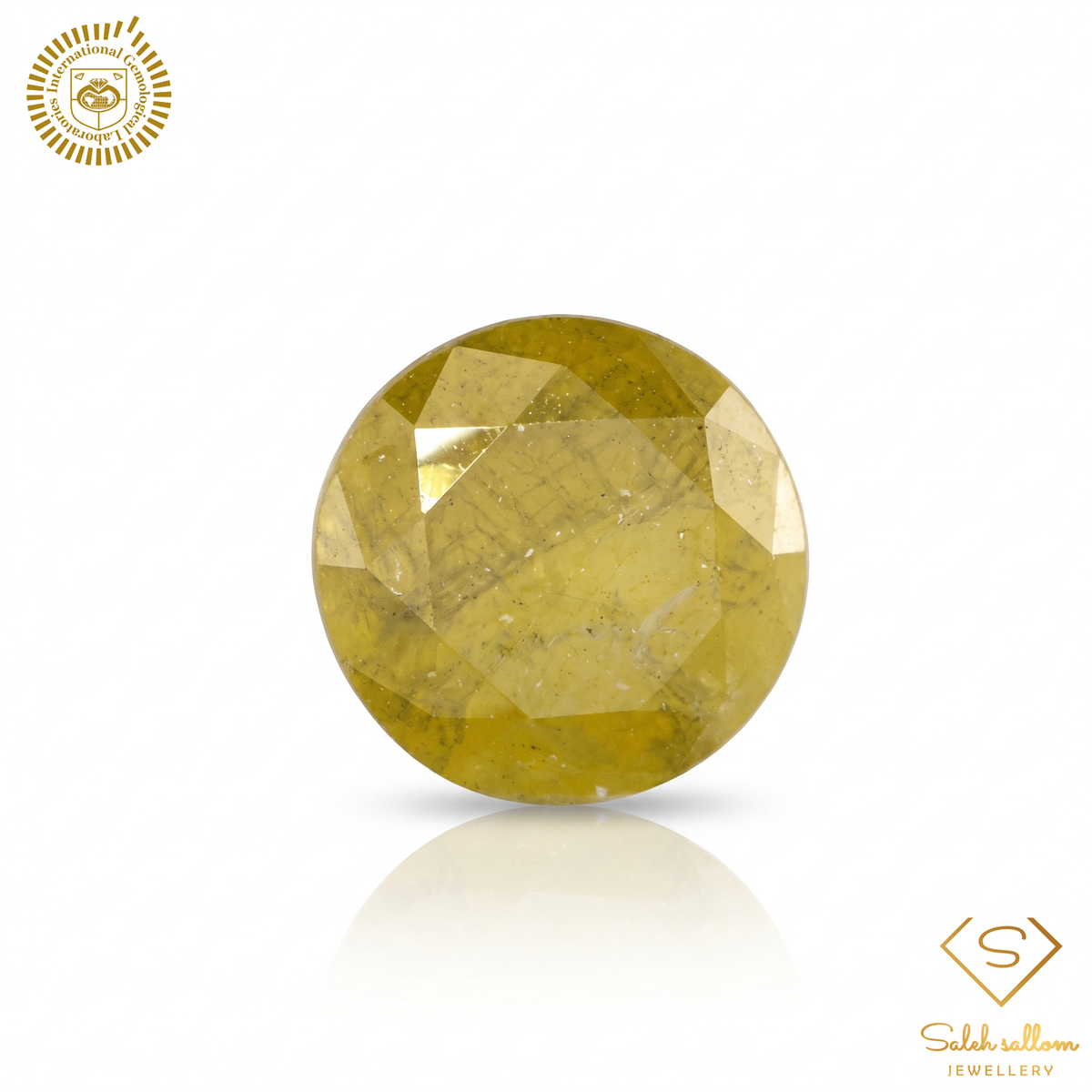 1.06 Carat Natural Fancy Yellow Diamond – Round Brilliant | IGL Certified Main image