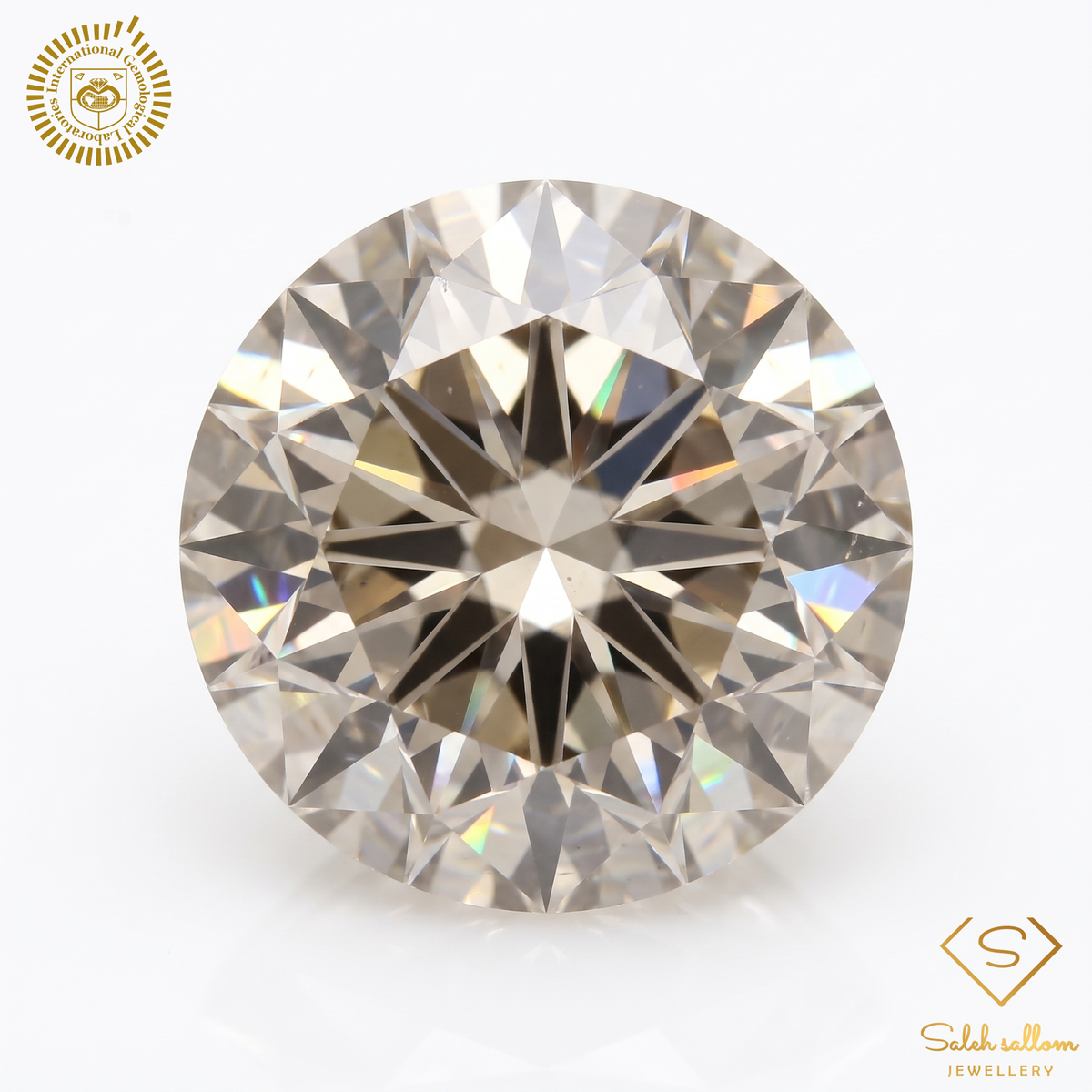 0.73 Carat Natural Fancy Light Brownish Yellow Diamond – Round Brilliant | VS2 Clarity | IGL Certified
