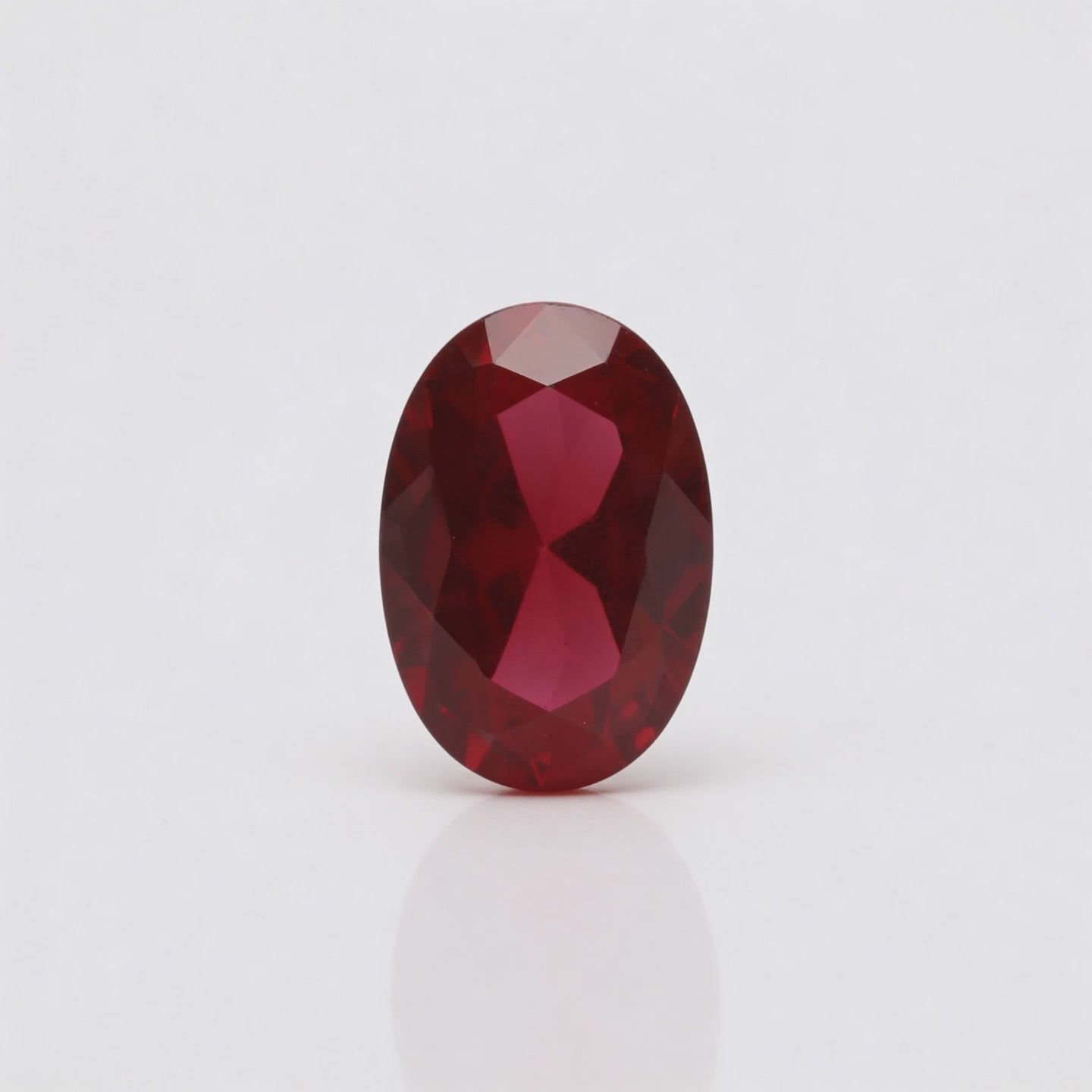 IGI Certified Laboratory Grown Ruby | 7.02 Carat Oval Brilliant Cut | Premium Red Gemstone