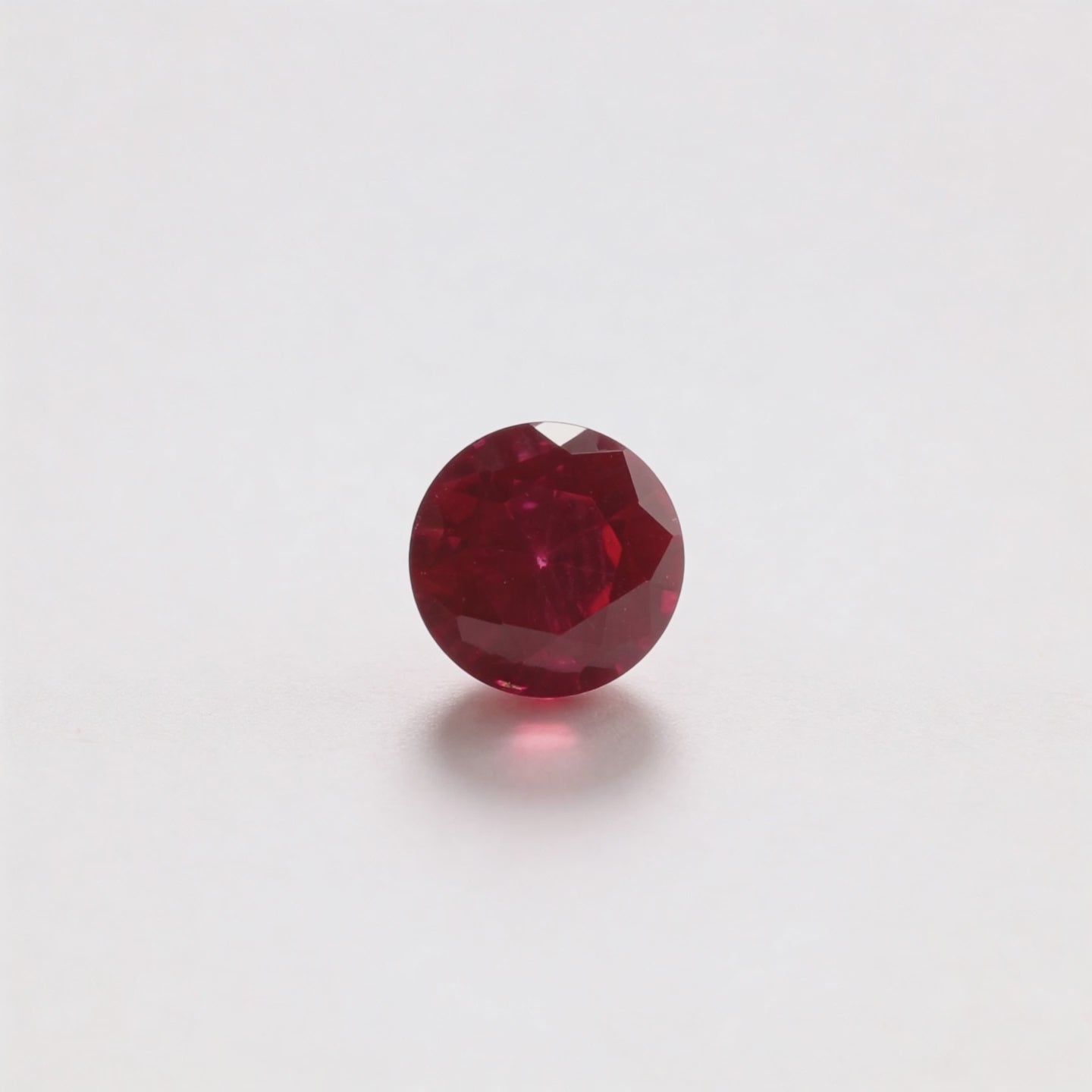 IGI Certified Laboratory Grown Ruby | 1.65 Carat Round Brilliant Cut | Purplish Red Ruby