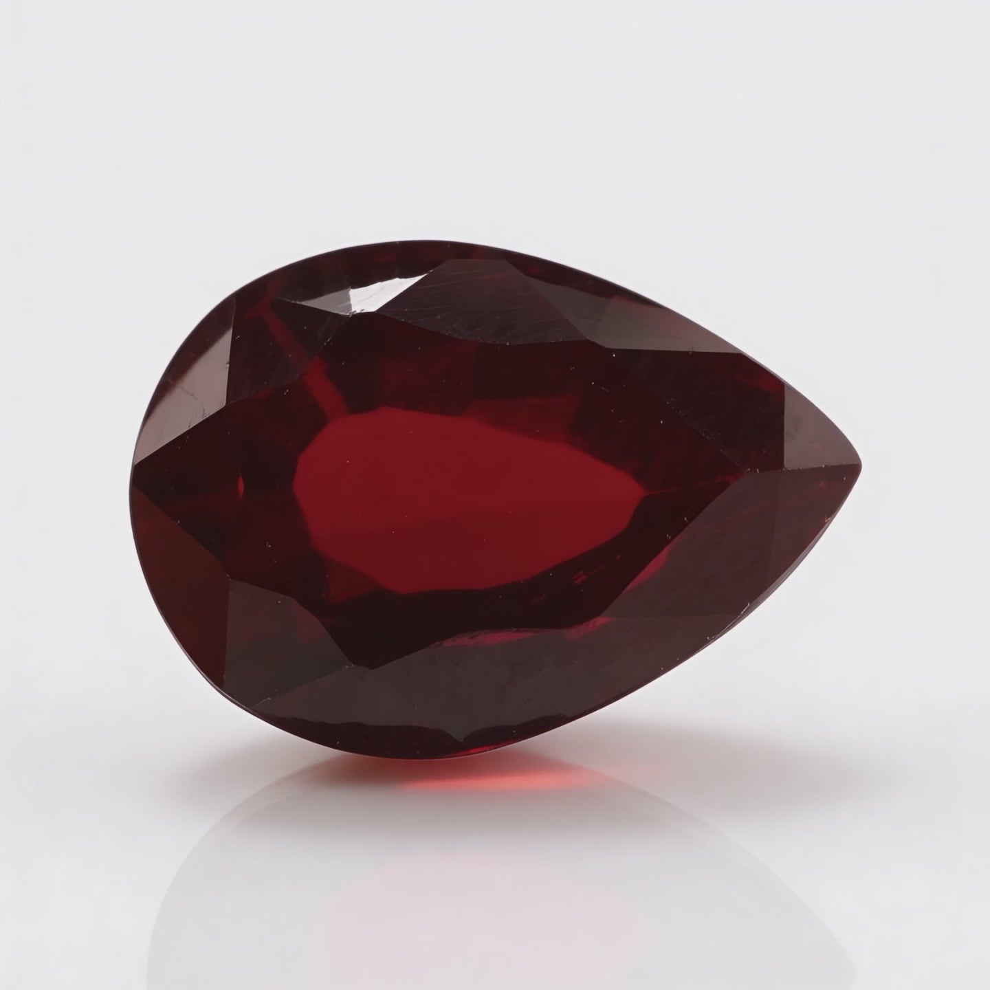 IGI Certified Laboratory Grown Ruby | 6.44 Carat Pear Mixed Cut | Elegant Red Gemstone