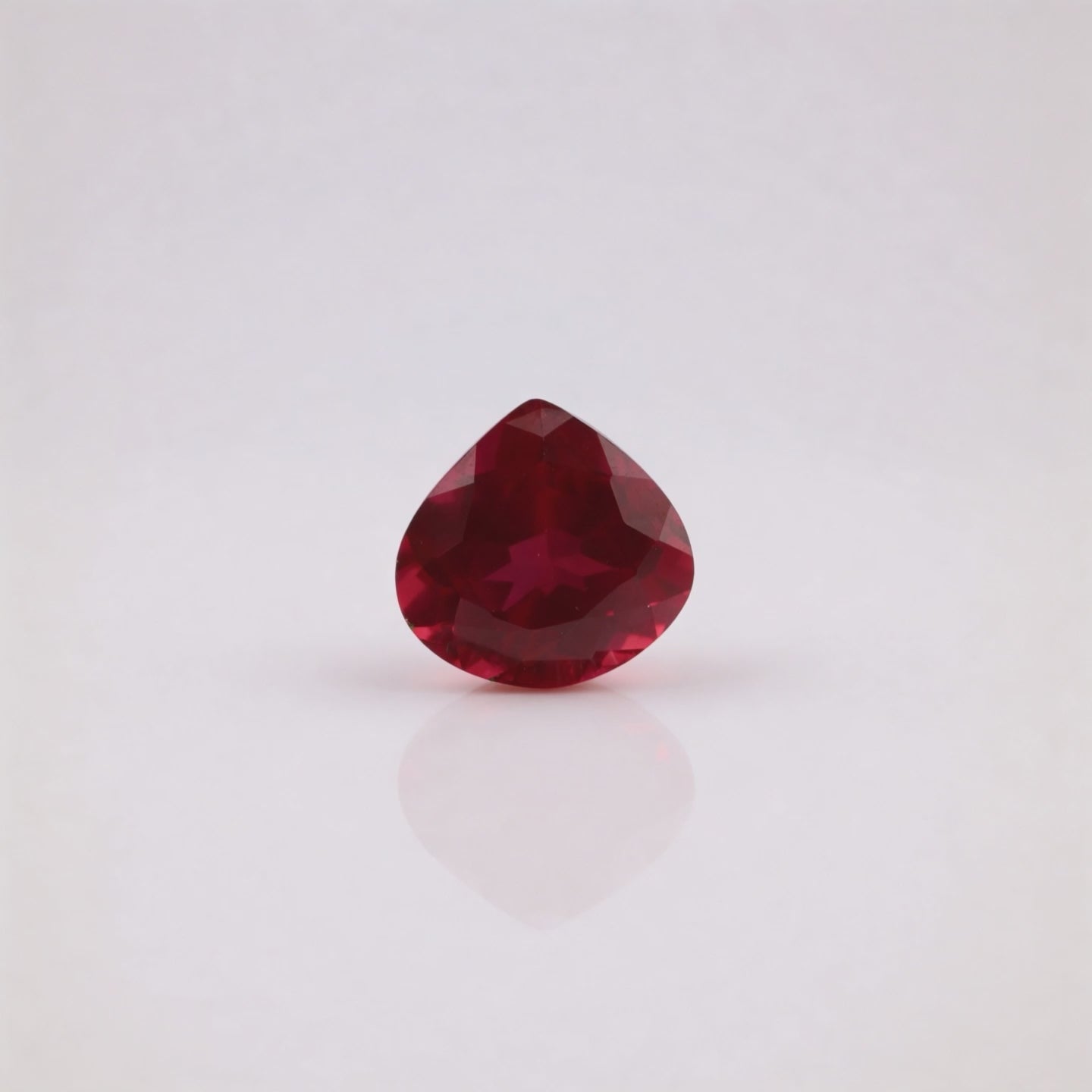 IGI Certified Laboratory Grown Ruby | 9.20 Carat Pear Cut | Purplish Red