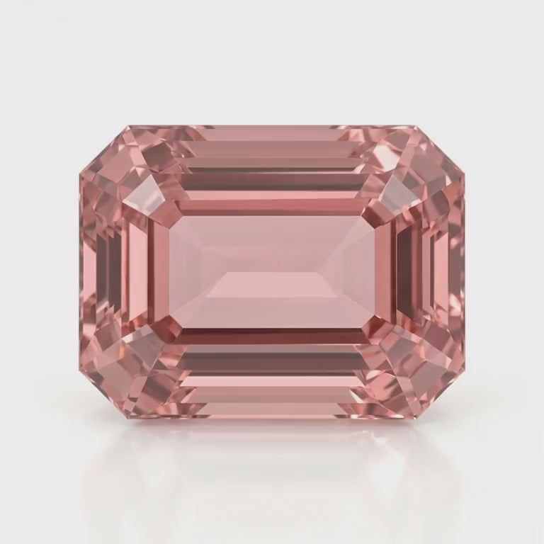 IGI Certified Laboratory Grown Pink Sapphire | 1.67 Carat Emerald Cut | Fine Luxury Gemstone