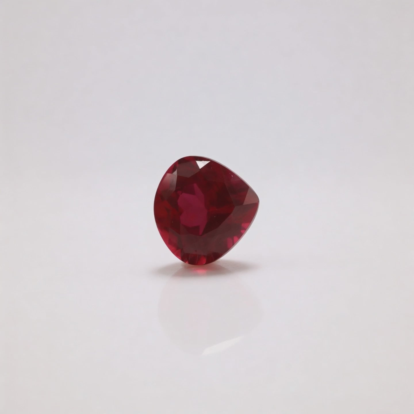 IGI Certified Laboratory Grown Ruby | 11.47 Carat Pear Mixed Cut | Premium Red Statement Gemstone