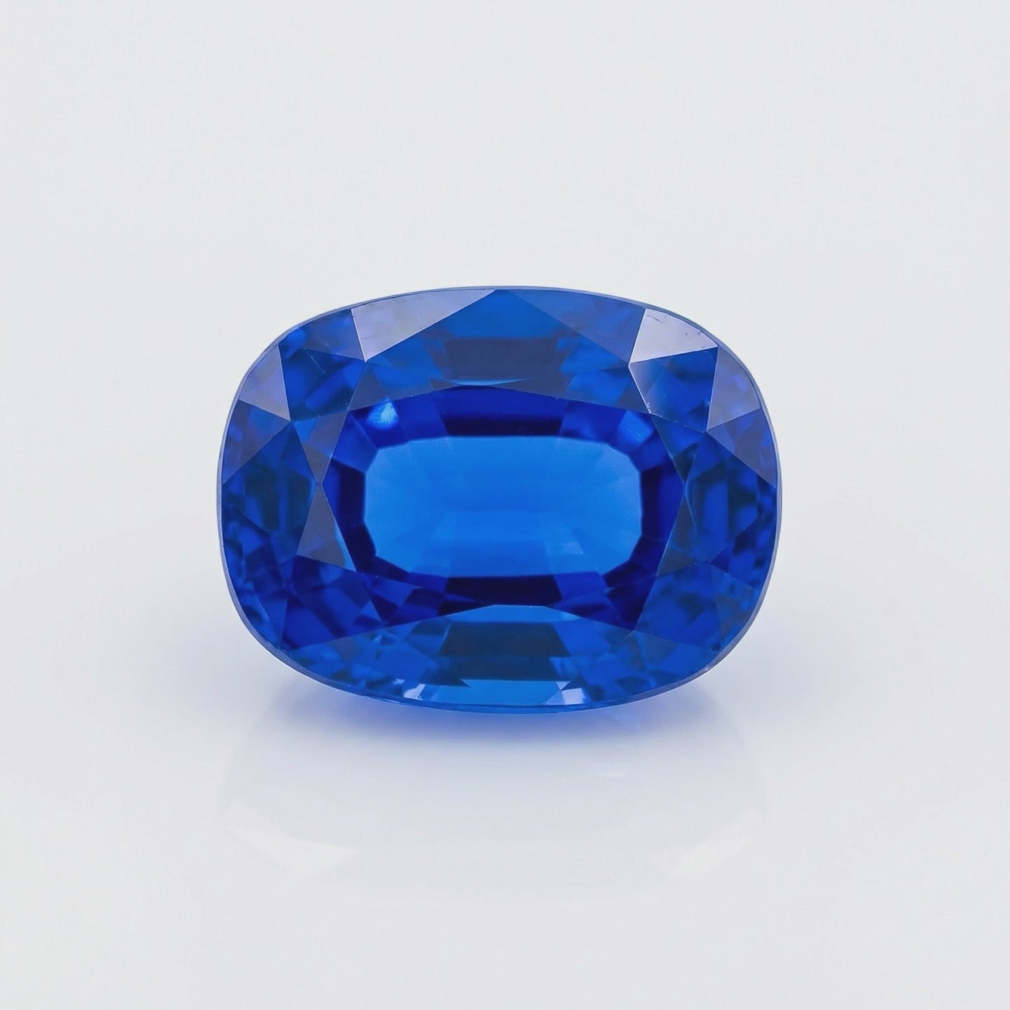 IGI Certified Laboratory Grown Blue Spinel | 9.54 Carat Cushion Mixed Cut | Premium Vivid Blue Gemstone