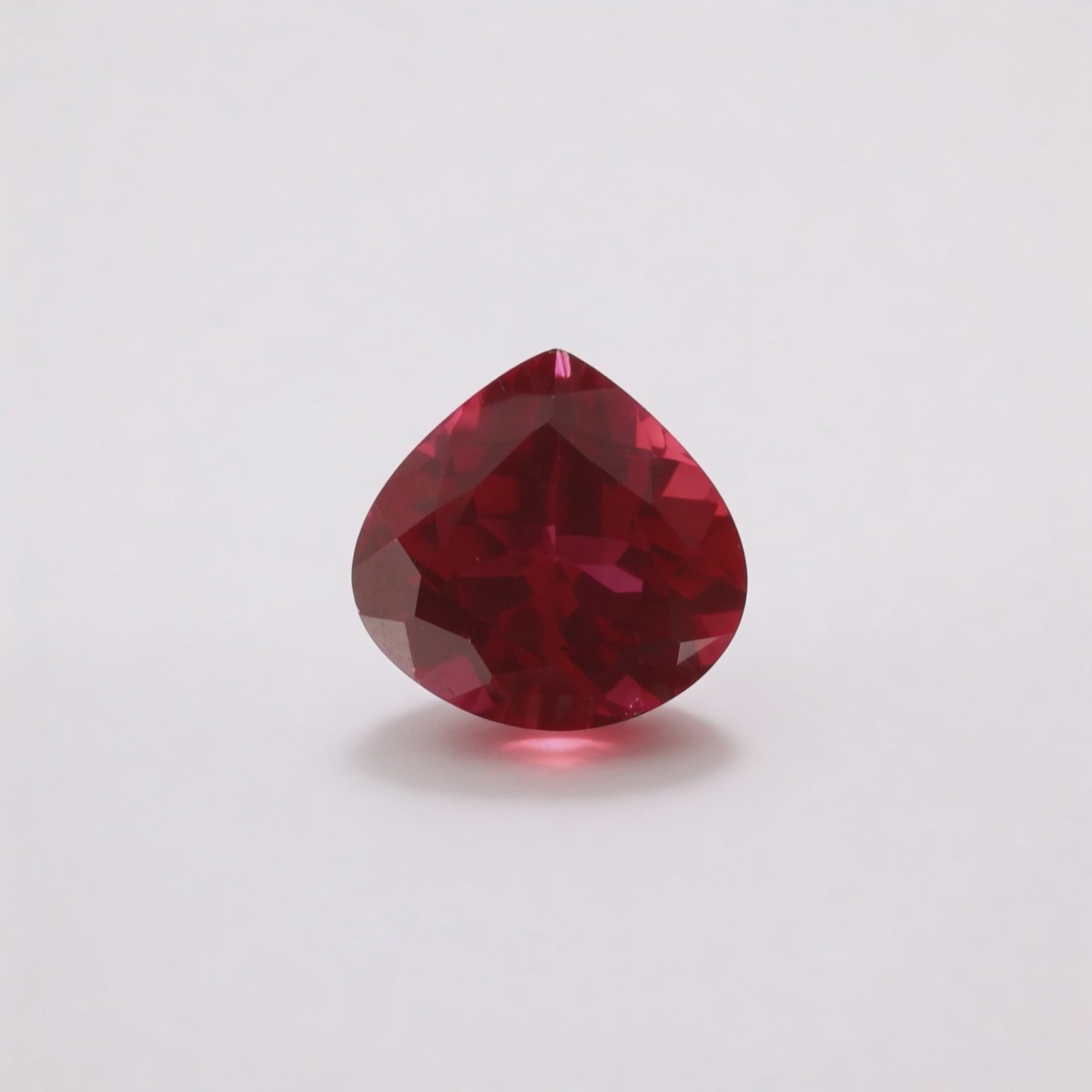 IGI Certified Laboratory Grown Ruby | 9.11 Carat Pear Cut | Purplish Red