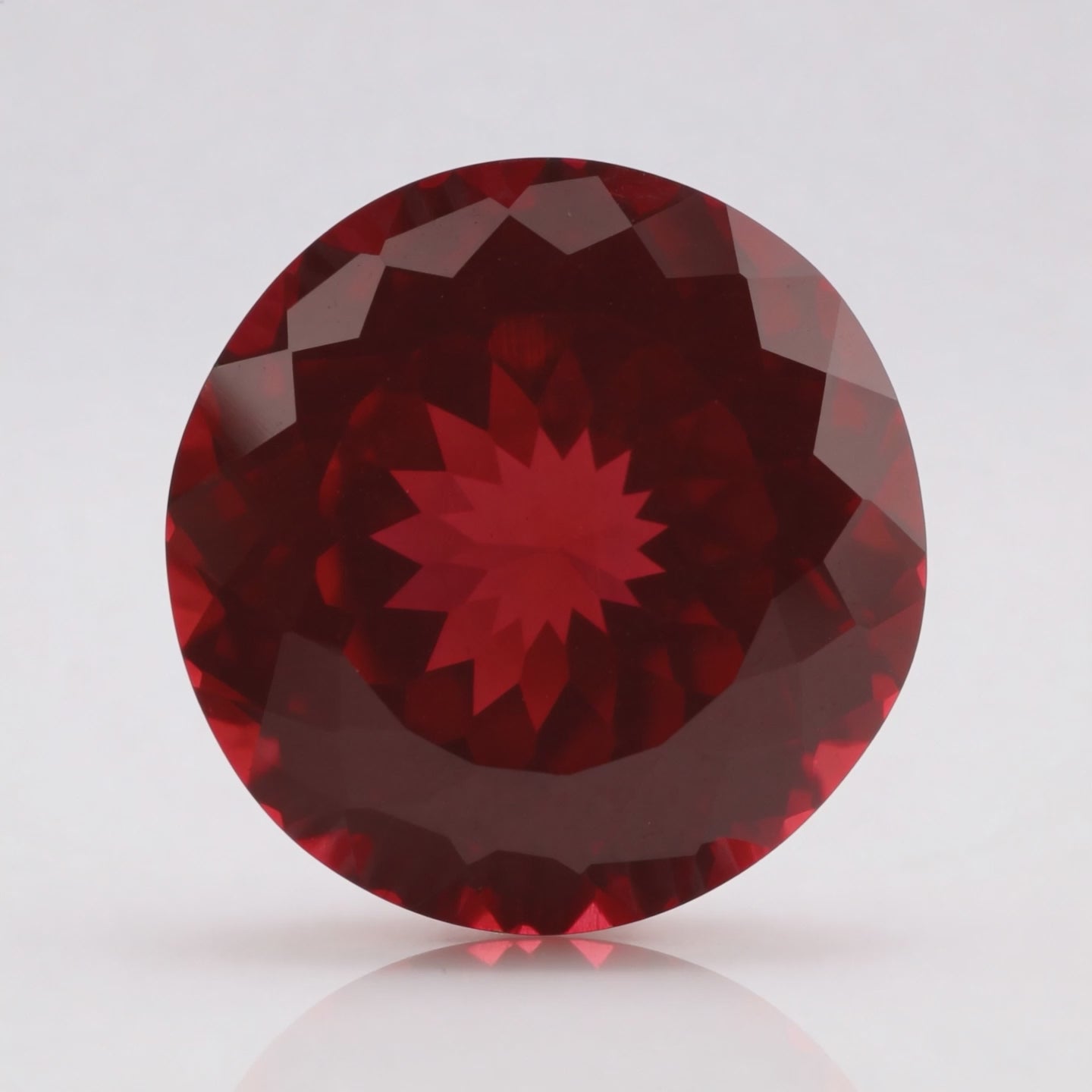 IGI Certified Laboratory Grown Ruby | 28.34 Carat Round Cut | Red