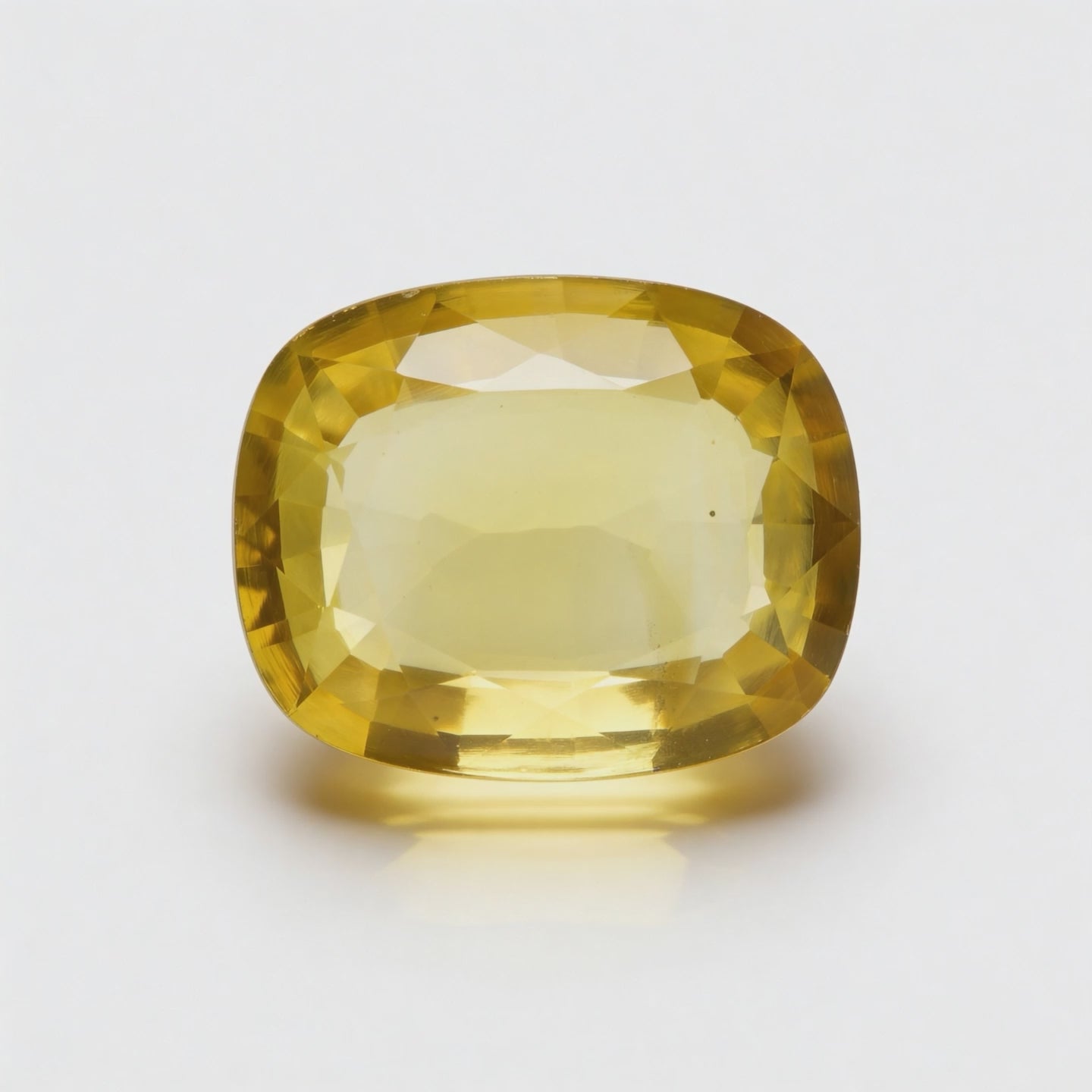 IGI Certified Laboratory Grown Yellow Sapphire | 32.67 Carat Cushion Mixed Cut | Exceptional Luxury Statement Gemstone