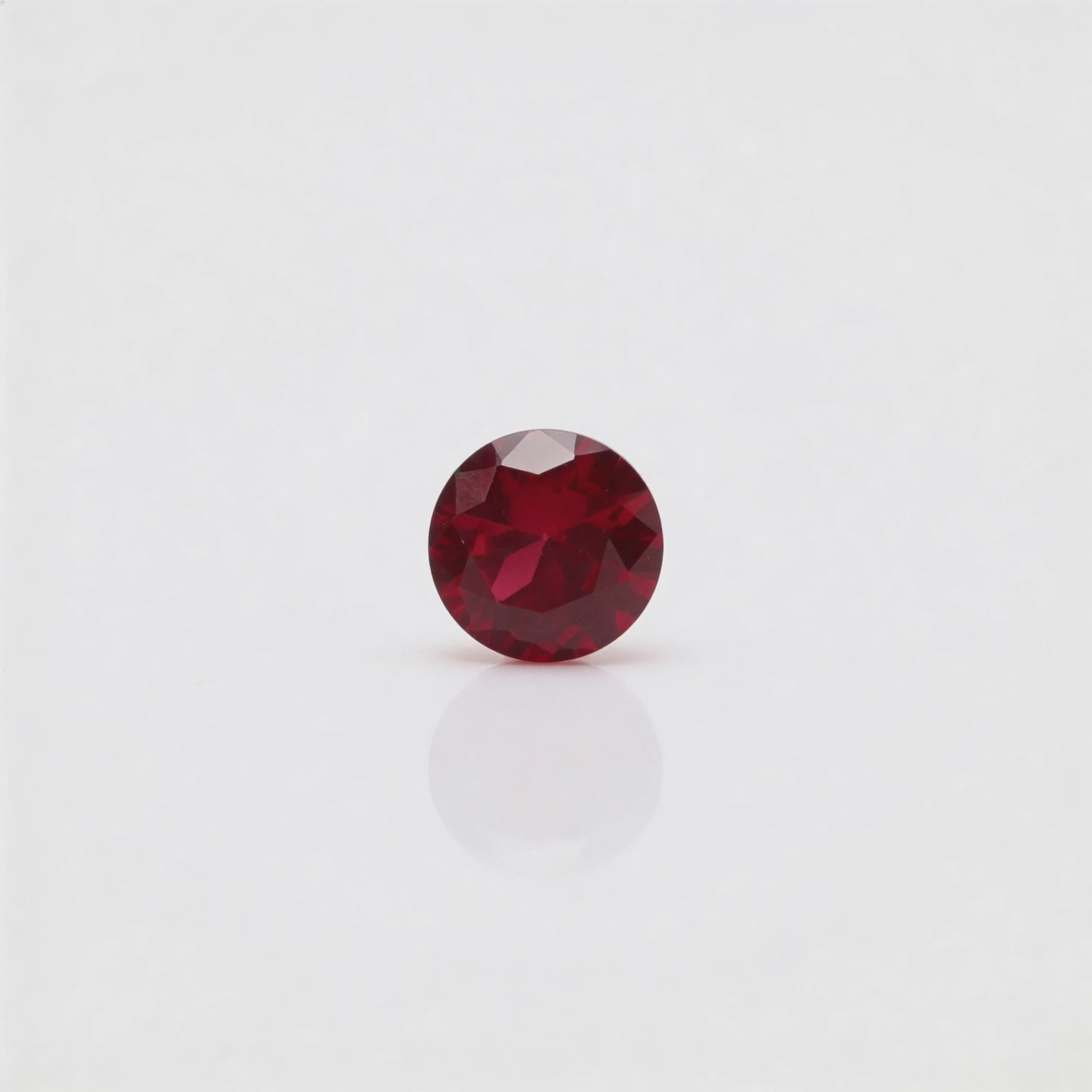 IGI Certified Laboratory Grown Ruby | 1.50 Carat Round Brilliant Cut | Fine Red Gemstone