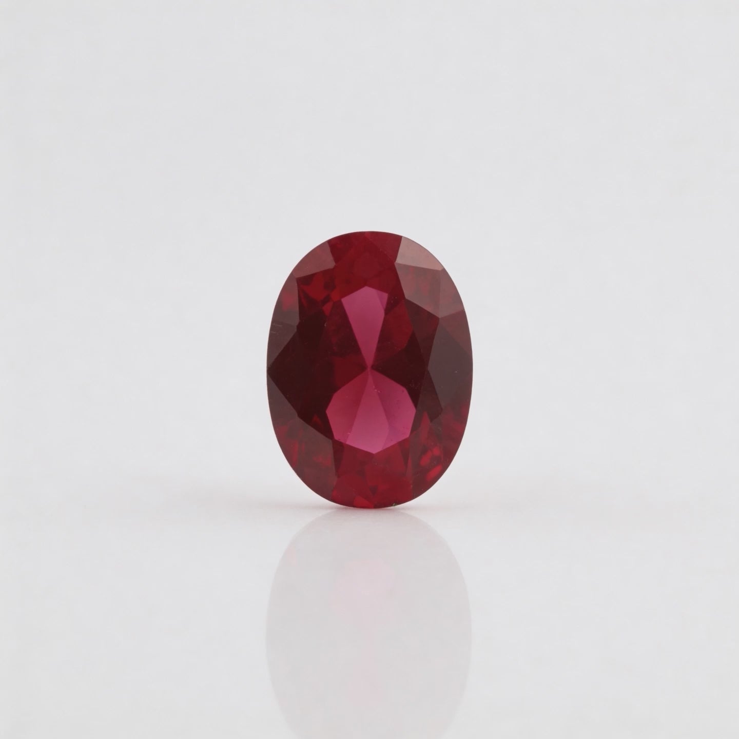 IGI Certified Laboratory Grown Ruby | 6.70 Carat Oval Brilliant Cut | Premium Red Gemstone