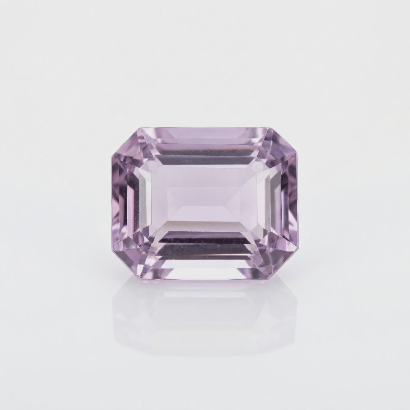 IGI Certified Laboratory Grown Pink Sapphire | 7.30 Carat Emerald Cut | Light Pink Gemstone