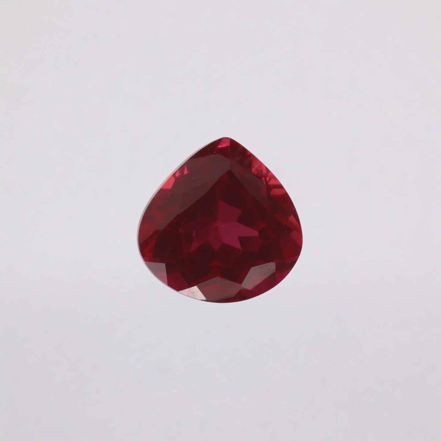 IGI Certified Laboratory Grown Ruby | 9.88 Carat Pear Mixed Cut | Purplish Red Luxury Gemstone