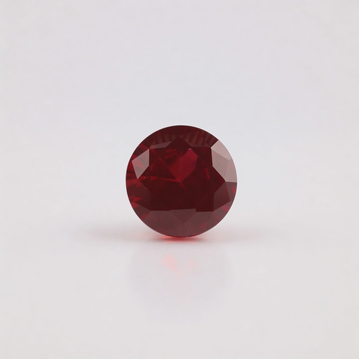 IGI Certified Laboratory Grown Ruby | 14.29 Carat Round Brilliant Cut | Purplish Red