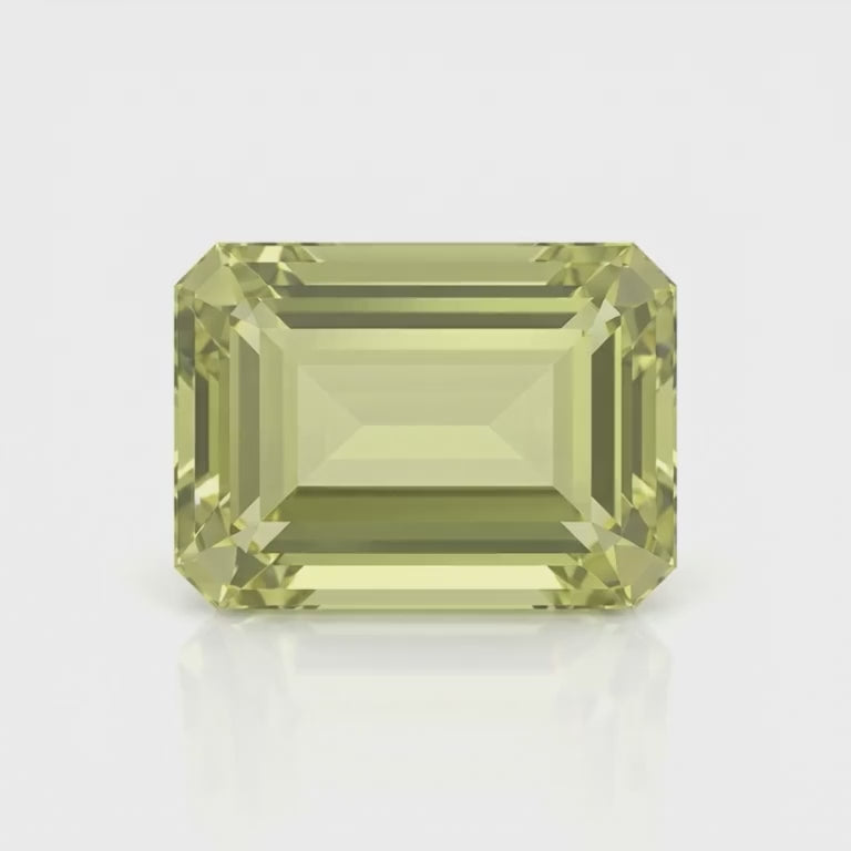 IGI Certified Laboratory Grown Yellow Sapphire | 2.77 Carat Emerald Cut | Luxury Gemstone