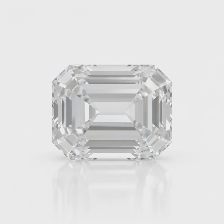 IGI Certified Laboratory Grown Colorless Sapphire | 7.05 Carat Emerald Cut | Luxury Statement Gemstone