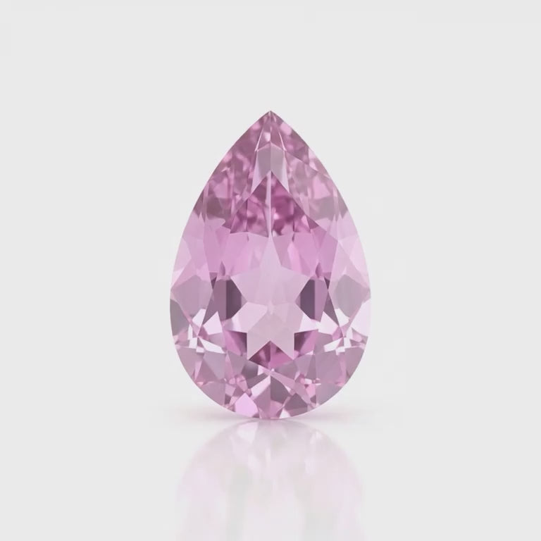 IGI Certified Laboratory Grown Pink Sapphire | 4.79 Carat Pear Mixed Cut | Luxury Gemstone