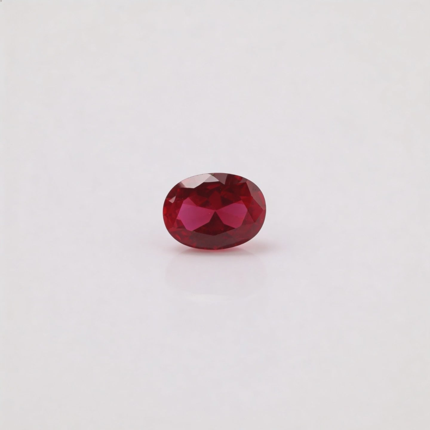 IGI Certified Laboratory Grown Ruby | 7.06 Carat Oval Brilliant Cut | Purplish Red Luxury Gemstone
