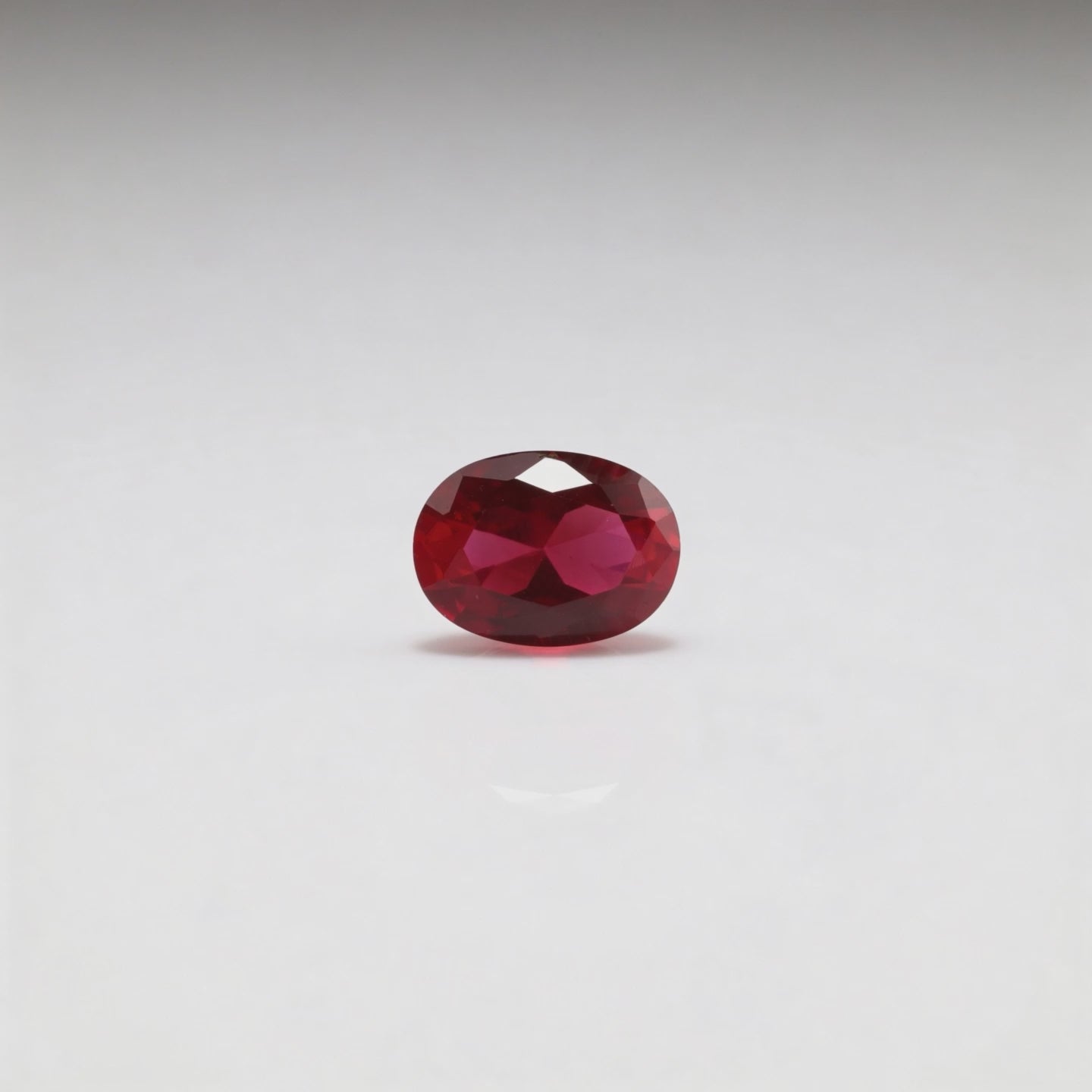 IGI Certified Laboratory Grown Ruby | 6.77 Carat Oval Cut | Purplish Red