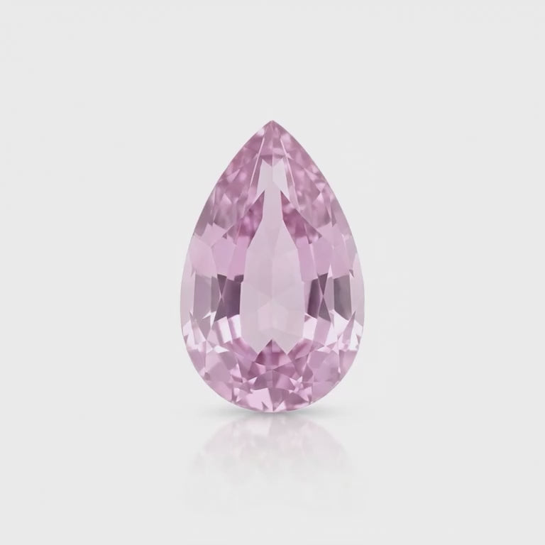 IGI Certified Laboratory Grown Pink Sapphire | 5.87 Carat Pear Mixed Cut | Luxury Statement Gemstone