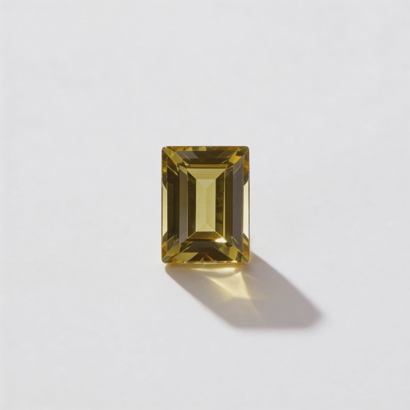 IGI Certified Laboratory Grown Yellow Sapphire | 3.84 Carat Rectangular Step Cut | Elegant Yellow Gemstone