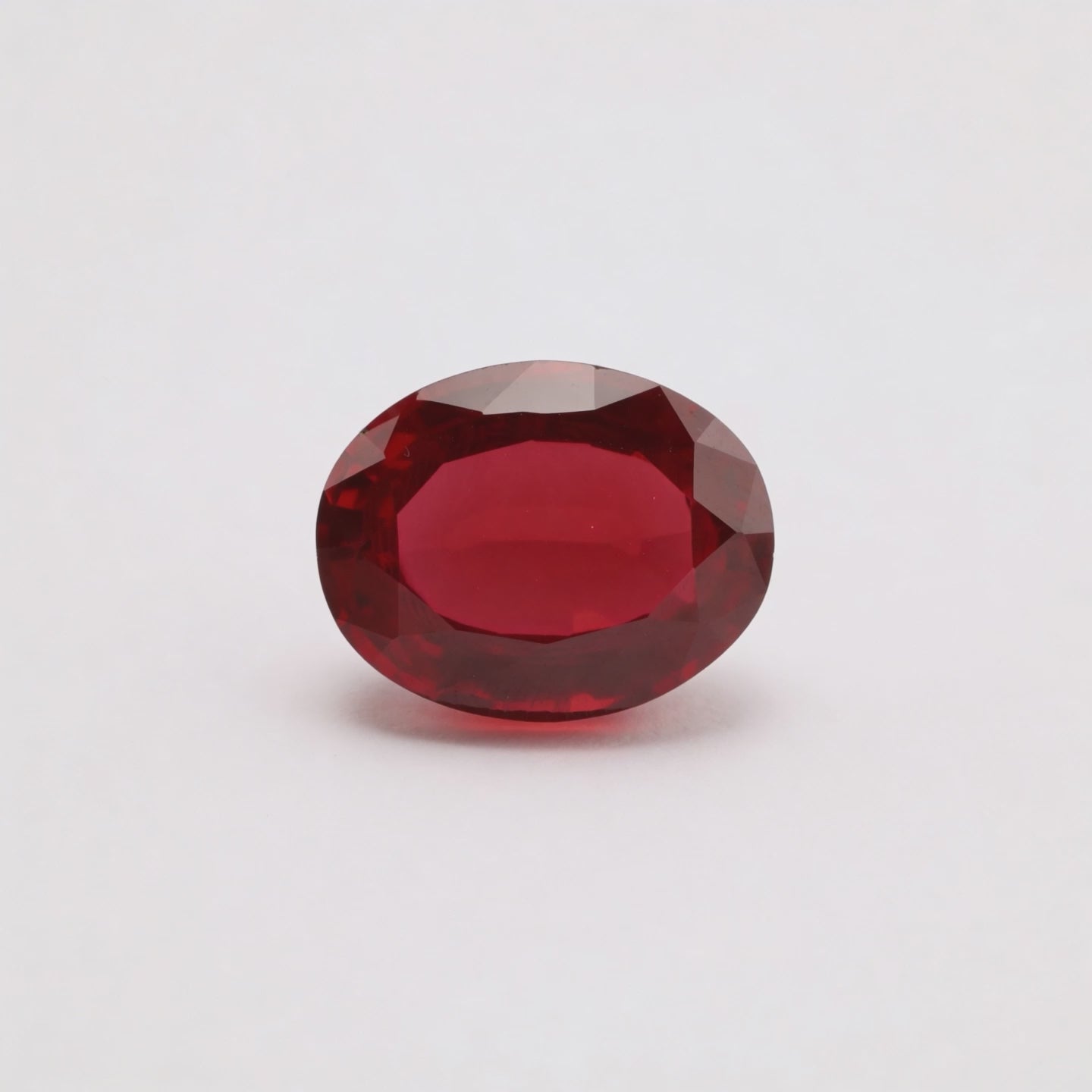 IGI Certified Laboratory Grown Ruby | 33.37 Carat Oval Cut | Purplish Red Investment Gemstone
