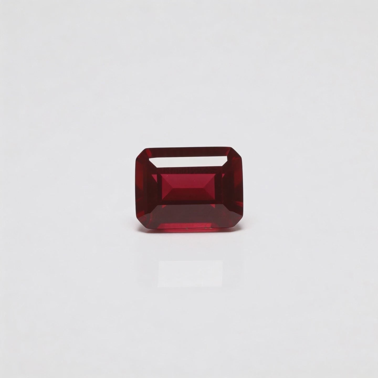 IGI Certified Laboratory Grown Ruby | 14.18 Carat Emerald Cut | Vivid Red
