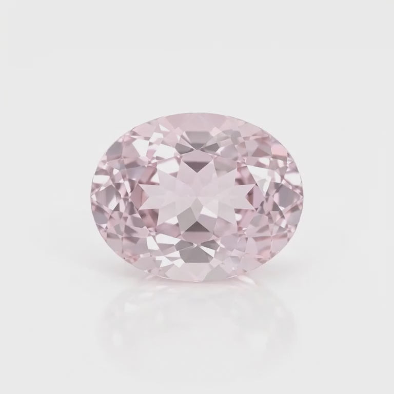 IGI Certified Laboratory Grown Light Purplish Pink Spinel | 9.04 Carat Oval Mixed Cut | Luxury Gemstone