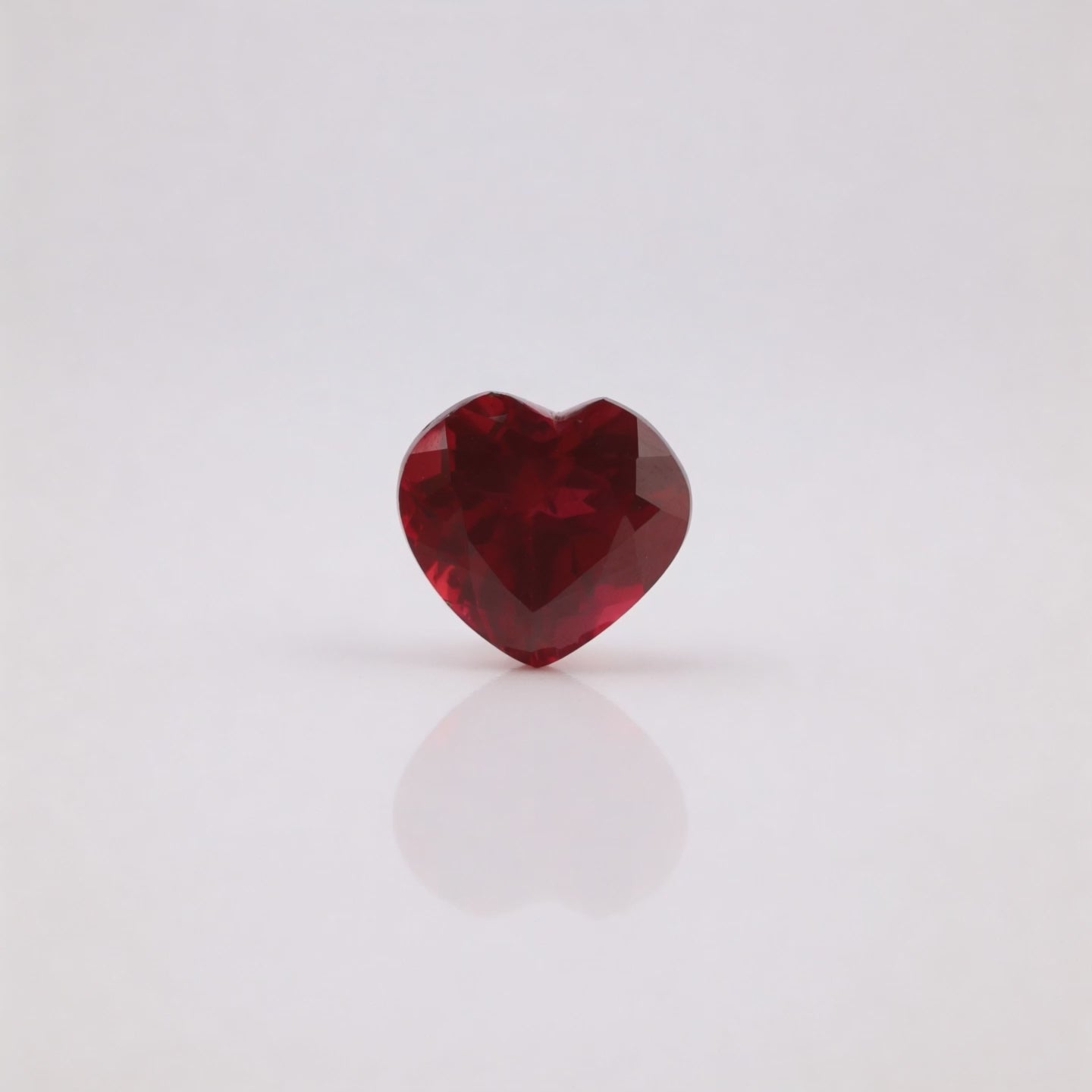 IGI Certified Laboratory Grown Ruby | 11.67 Carat Heart Mixed Cut | Purplish Red Masterpiece