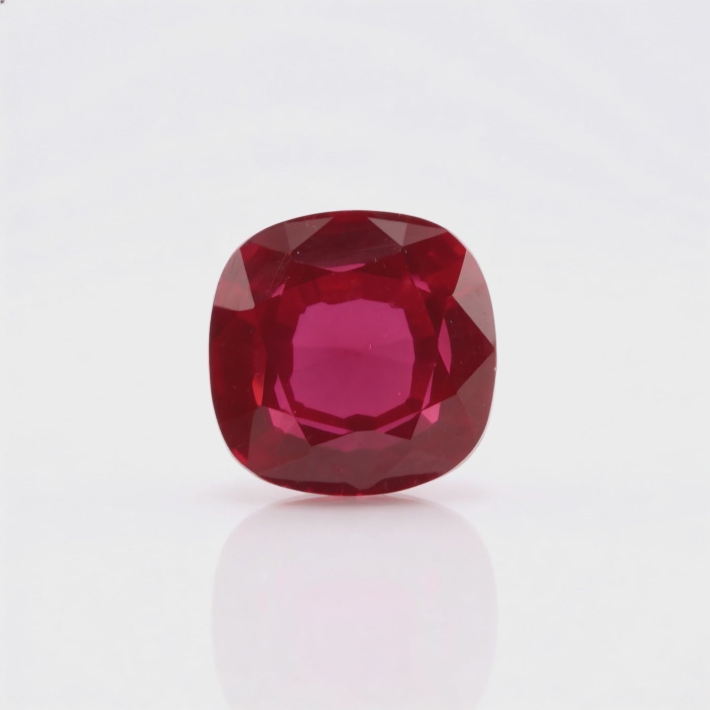 IGI Certified Laboratory Grown Ruby | 4.68 Carats Cushion Cut | Purplish Red Ruby