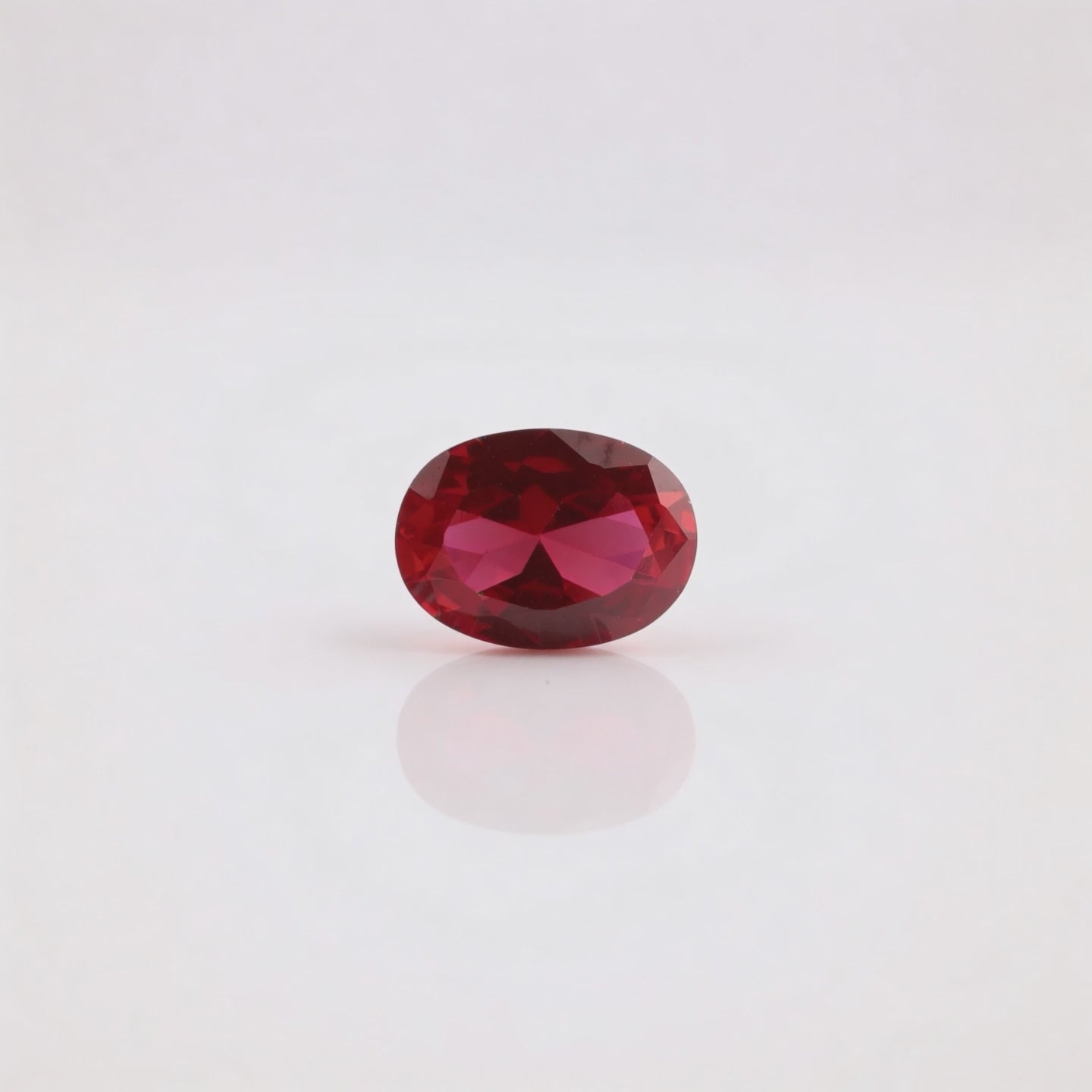 IGI Certified Laboratory Grown Ruby | 7.01 Carat Oval Brilliant Cut | Purplish Red Luxury Gemstone