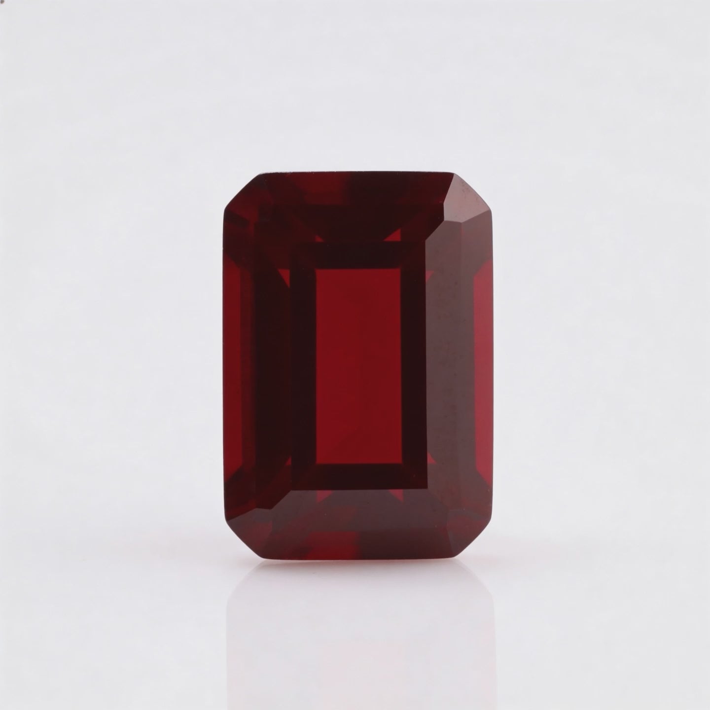 IGI Certified Laboratory Grown Ruby | 9.24 Carat Emerald Cut | Pure Red Precision Gem